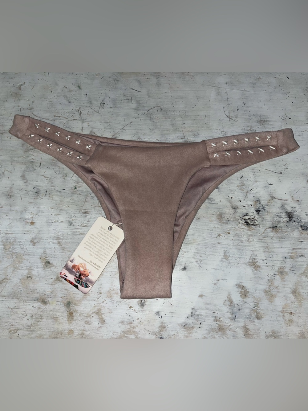 Agua Bendita soft, suede-like texture swim bottom NWT | size small